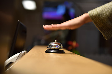 Image showing hotel reception bell