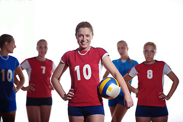 Image showing volleyball  woman group