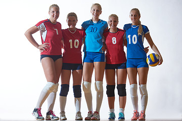 Image showing volleyball  woman group