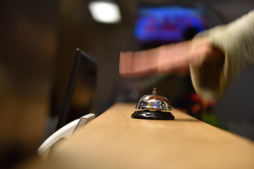 Image showing hotel reception bell