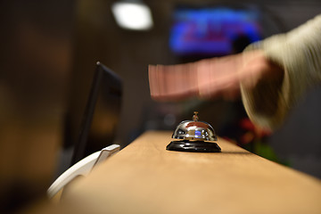 Image showing hotel reception bell