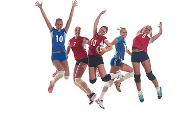 Image showing volleyball  woman group