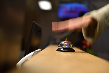 Image showing hotel reception bell