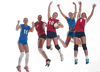 Image showing volleyball  woman group