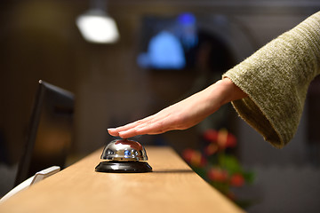 Image showing hotel reception bell