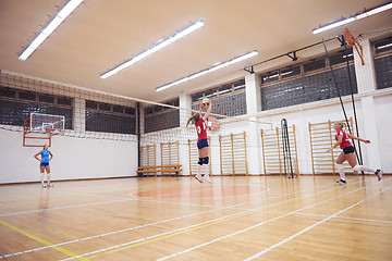 Image showing volleyball  woman group