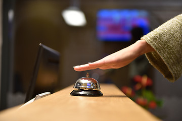 Image showing hotel reception bell