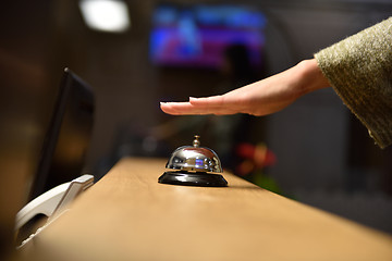 Image showing hotel reception bell