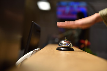 Image showing hotel reception bell