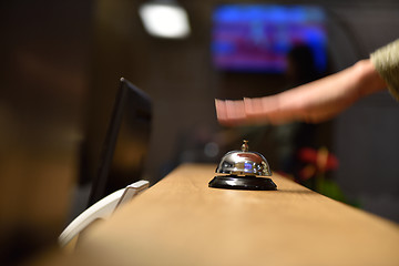 Image showing hotel reception bell