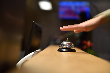 Image showing hotel reception bell