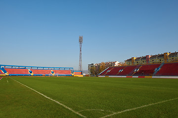 Image showing Corner of the soccer field