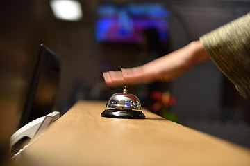 Image showing hotel reception bell