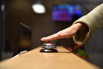 Image showing hotel reception bell