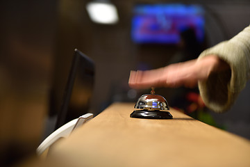 Image showing hotel reception bell