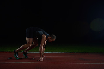 Image showing Athletic man start