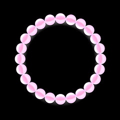 Image showing Pink Pearl Necklace