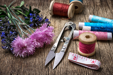 Image showing sewing tools