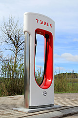 Image showing Tesla Supercharger Station in Paimio, Finland