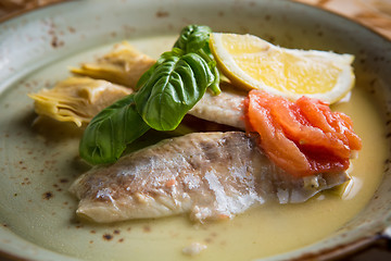 Image showing Fish fillet with vegetables