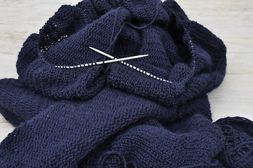 Image showing Knitting cardigan