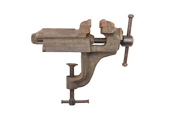 Image showing Vise on white