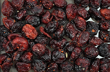 Image showing Dried cranberries background