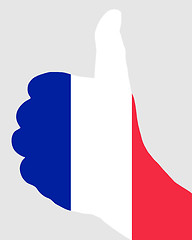 Image showing French hand signal