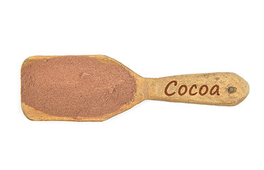 Image showing Cocoa on shovel