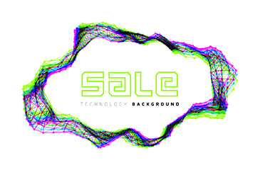 Image showing Sale triangle background