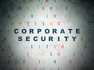 Image showing Safety concept: Corporate Security on Digital Paper background