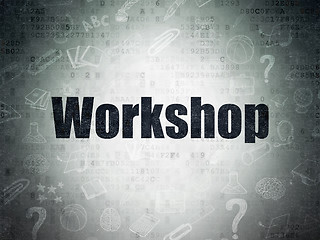 Image showing Studying concept: Workshop on Digital Paper background