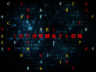 Image showing Information concept: Information on Digital background