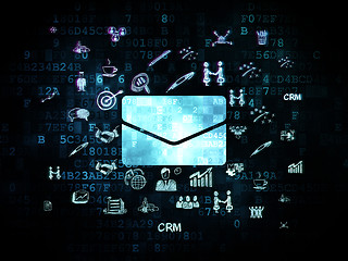 Image showing Finance concept: Email on Digital background