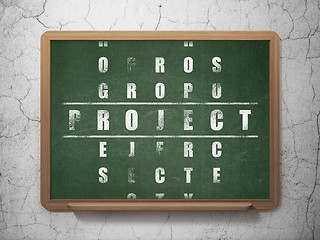 Image showing Finance concept: word Project in solving Crossword Puzzle
