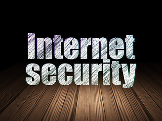 Image showing Privacy concept: Internet Security in grunge dark room