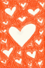 Image showing Abstract background with hearts