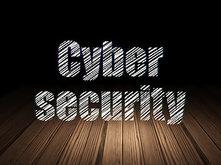 Image showing Privacy concept: Cyber Security in grunge dark room