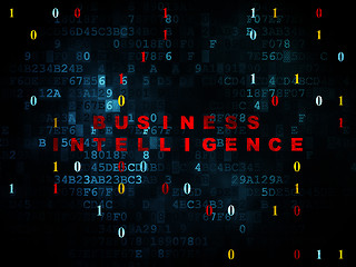 Image showing Business concept: Business Intelligence on Digital background