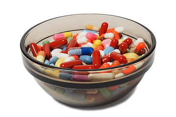 Image showing Bowl with drugs