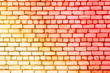 Image showing Brick wall photographed  