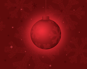 Image showing Red Christmas Ornament