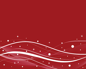 Image showing Red Winter Background