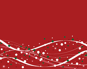 Image showing Red Winter Background