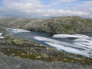 Image showing Mountain water with ice