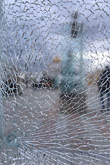 Image showing cracked glass  