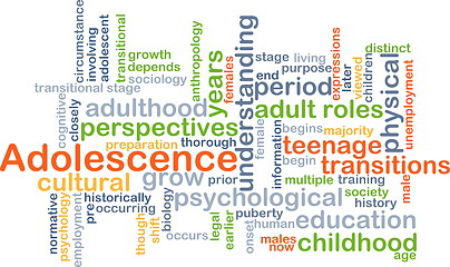 Image showing Adolescence background concept