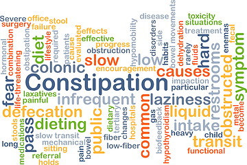 Image showing Constipation background concept