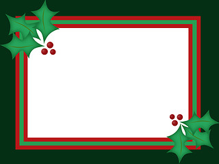 Image showing Holly Christmas Card