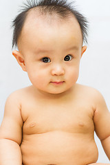 Image showing Asian Chinese Baby Girl Portrait